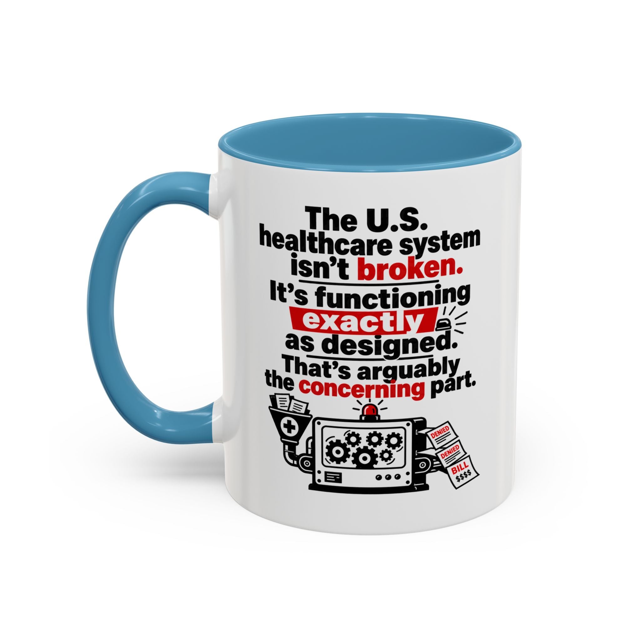 Funny Coffee Mug - 'I Rest My Case' Espresso Lawyer Design (11/15 oz Accent Mug)