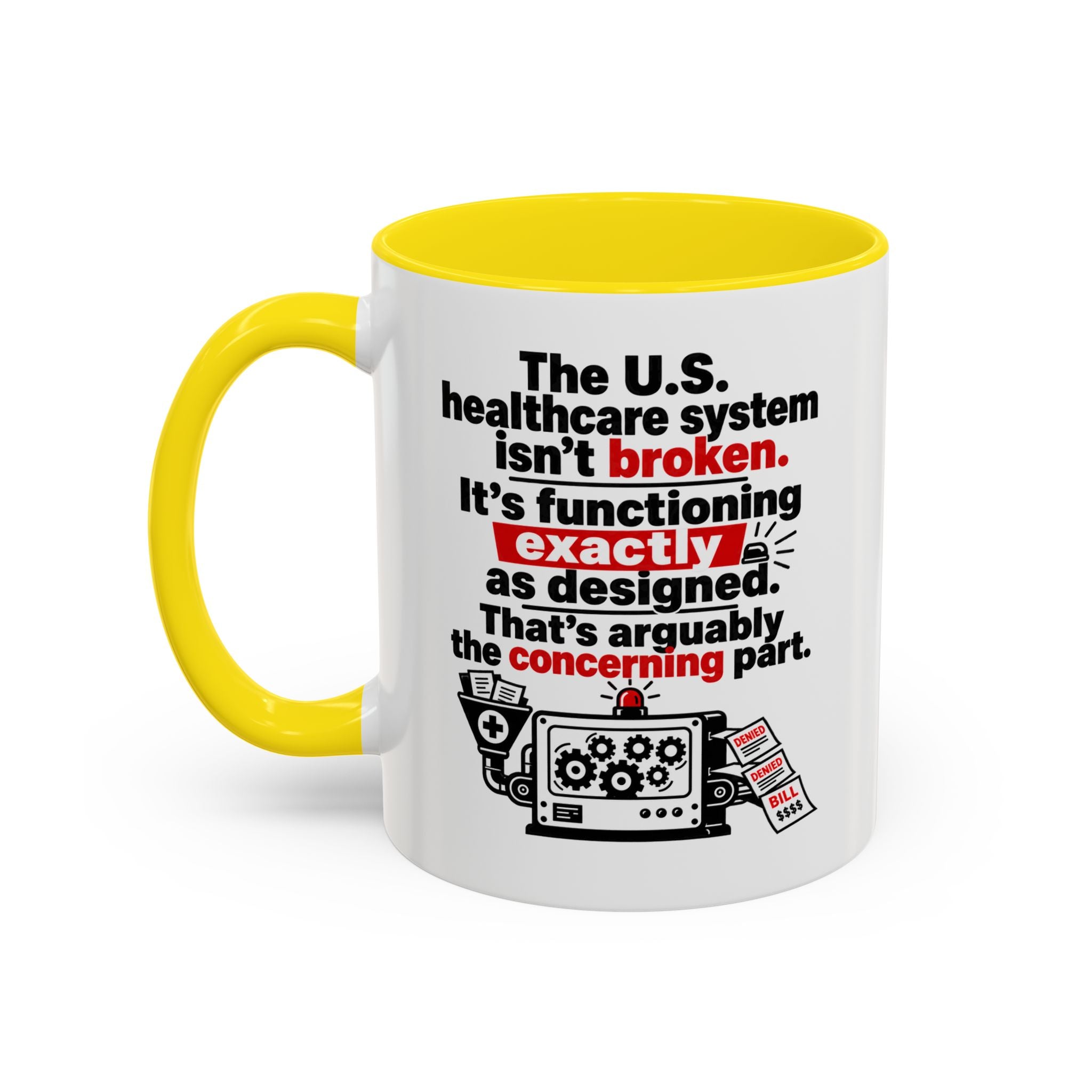 Funny Coffee Mug - 'I Rest My Case' Espresso Lawyer Design (11/15 oz Accent Mug)