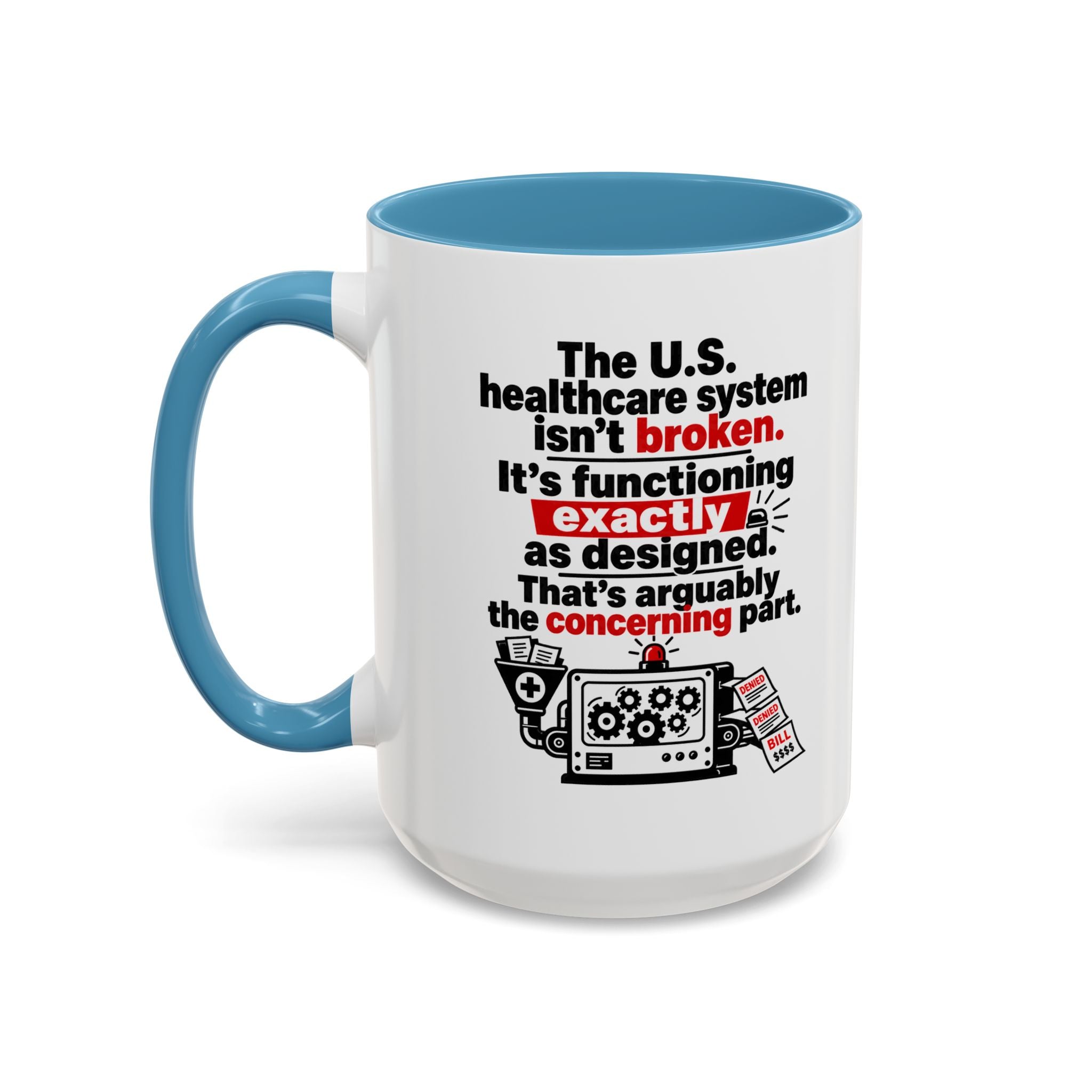 Funny Coffee Mug - 'I Rest My Case' Espresso Lawyer Design (11/15 oz Accent Mug)