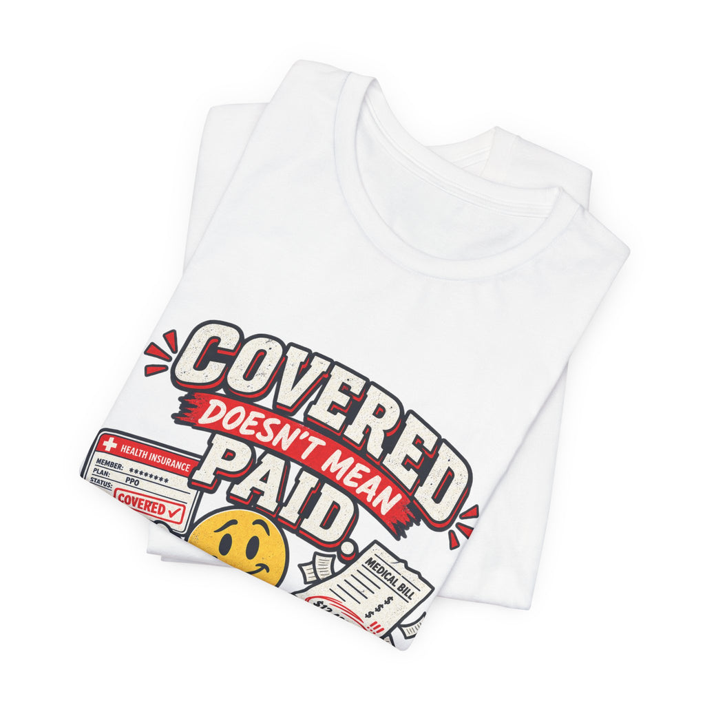 Covered By The Blood T-Shirt — Retro Christian Smiley Face Faith Tee