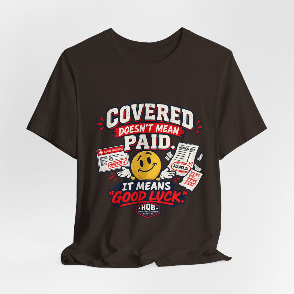 Covered By The Blood T-Shirt — Retro Christian Smiley Face Faith Tee