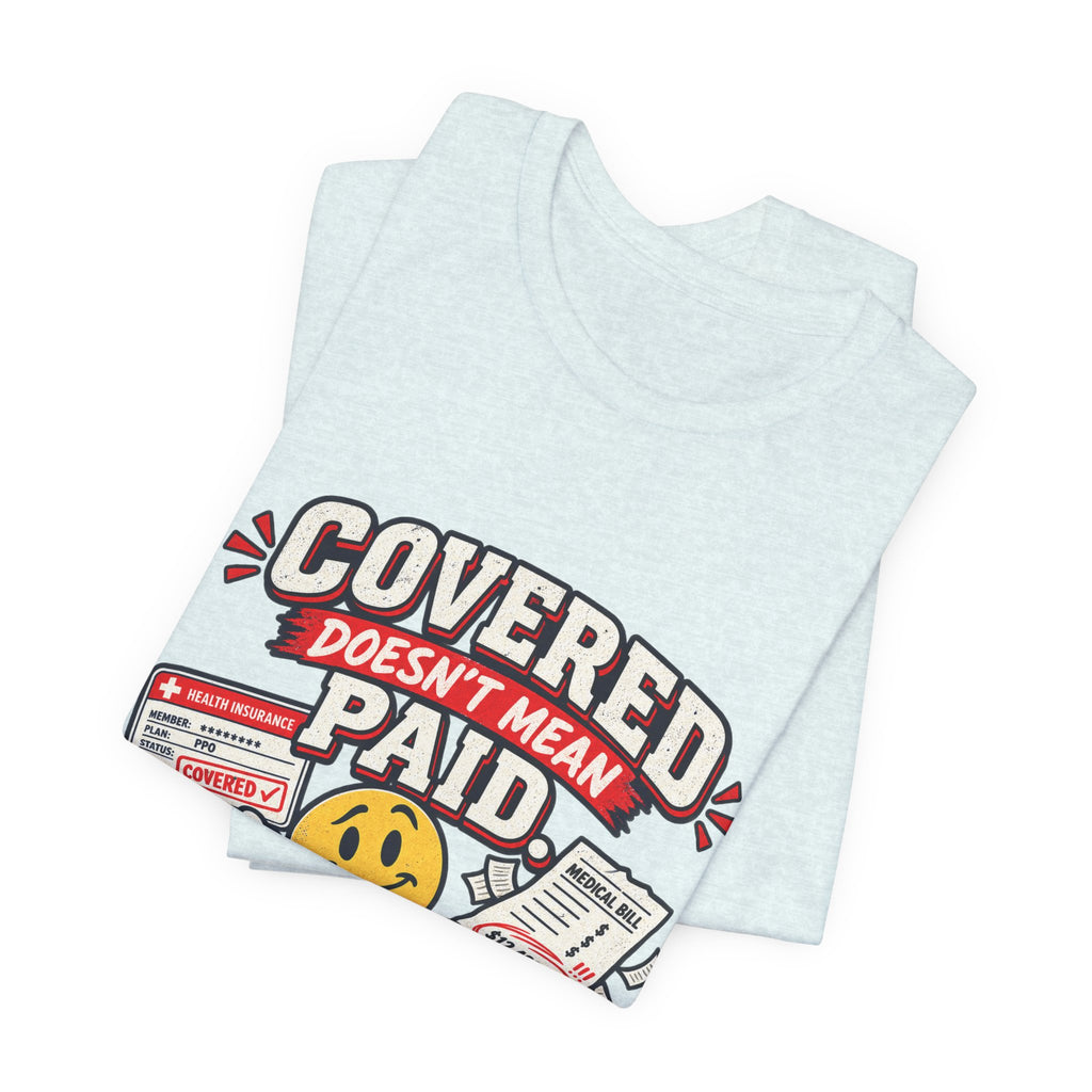 Covered By The Blood T-Shirt — Retro Christian Smiley Face Faith Tee