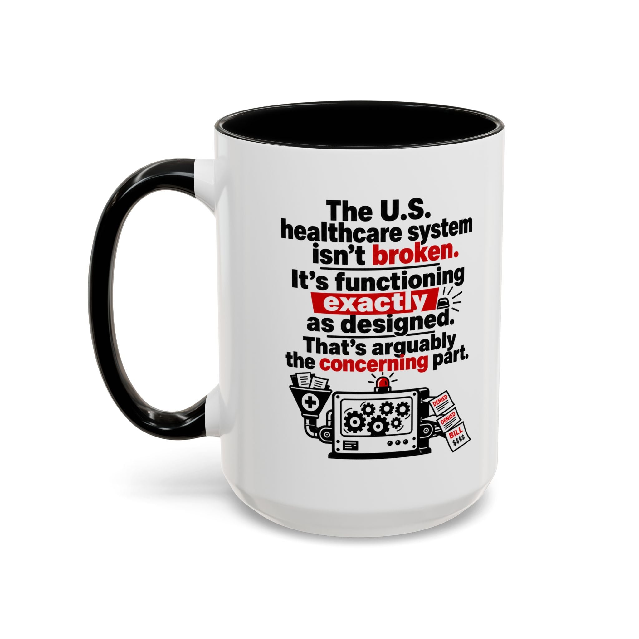 Funny Coffee Mug - 'I Rest My Case' Espresso Lawyer Design (11/15 oz Accent Mug)