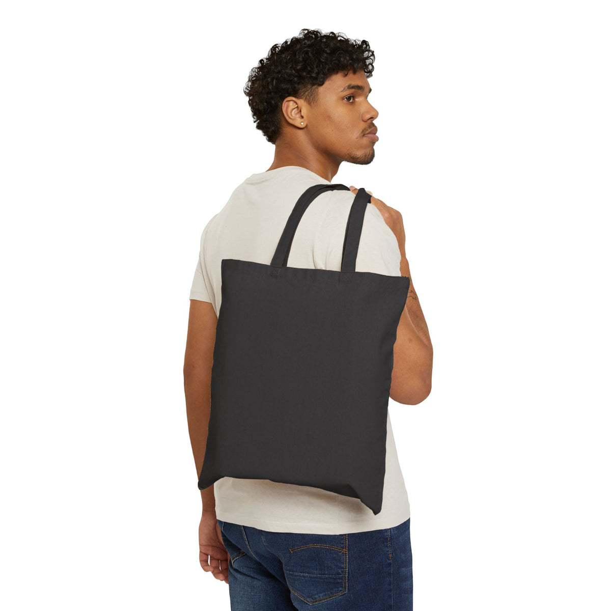 Tote Bag - "Powered by Pasta" Retro Italian Food Graphic Canvas Tote