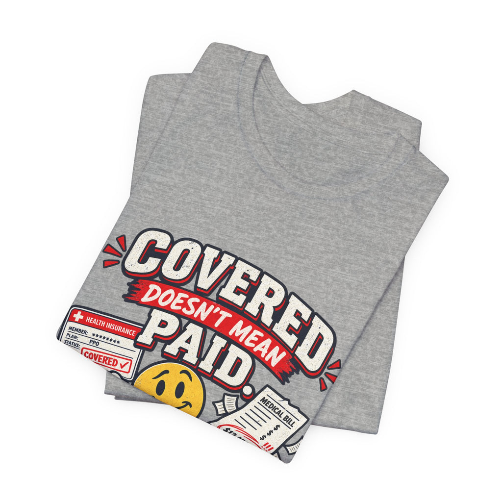 Covered By The Blood T-Shirt — Retro Christian Smiley Face Faith Tee