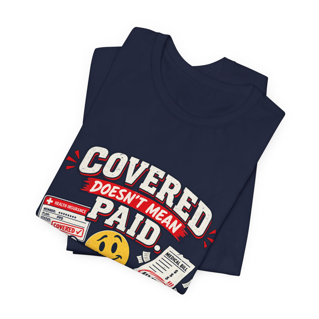 Covered By The Blood T-Shirt — Retro Christian Smiley Face Faith Tee