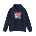Insurance Cartoon Hoodie – "Why Am I Paying Retail for Extra Steps?" Graphic Hooded Sweatshirt