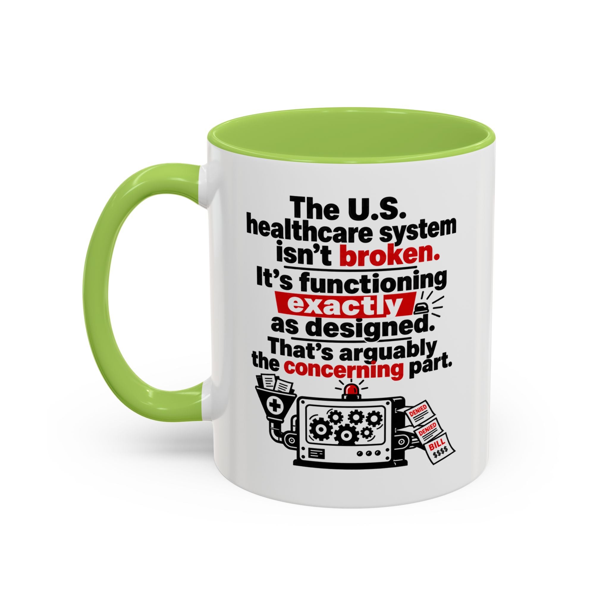 Funny Coffee Mug - 'I Rest My Case' Espresso Lawyer Design (11/15 oz Accent Mug)